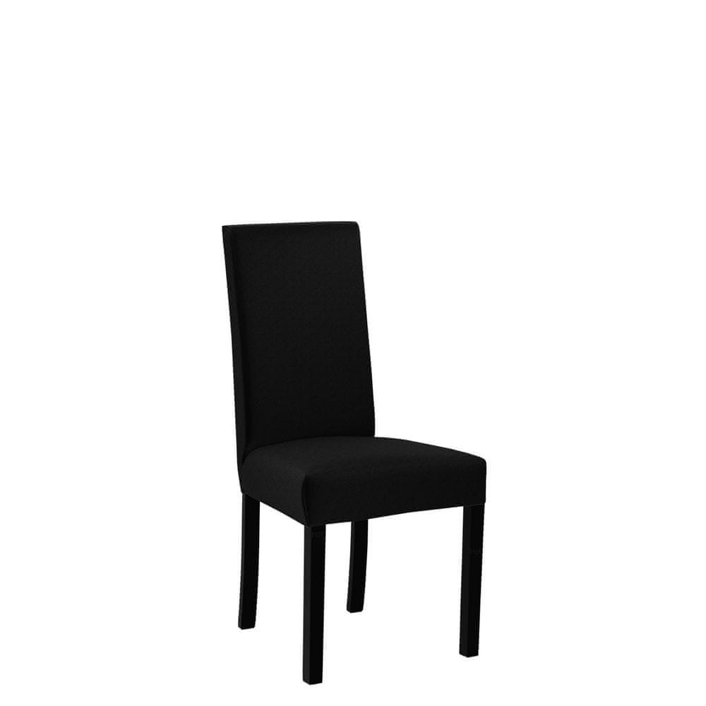 Veneti Jedálenská čalúnená stolička ENELI 2 - čierna